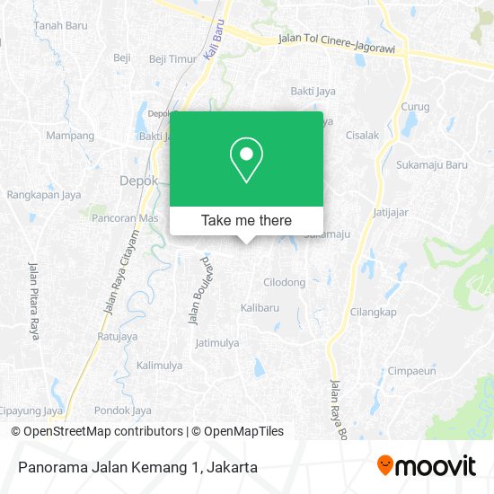 Panorama Jalan Kemang 1 map