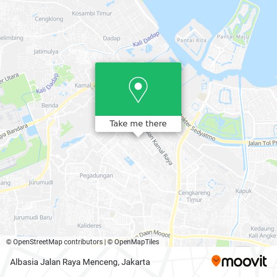 Albasia Jalan Raya Menceng map