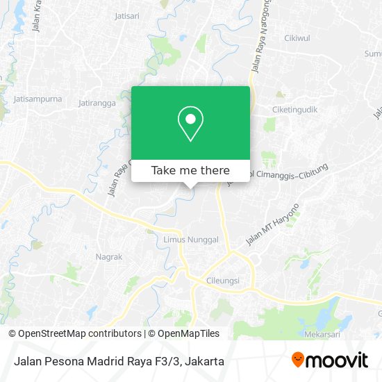 Jalan Pesona Madrid Raya F3/3 map
