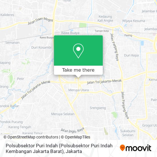 Polsubsektor Puri Indah (Polsubsektor Puri Indah Kembangan Jakarta Barat) map