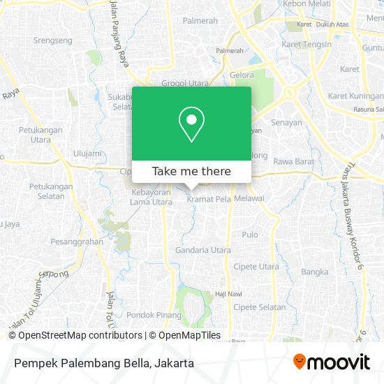 Pempek Palembang Bella map