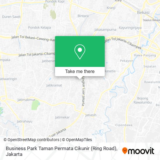 Business Park Taman Permata Cikunir (Ring Road) map