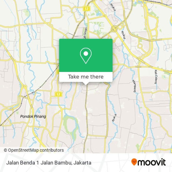 Jalan Benda 1 Jalan Bambu map