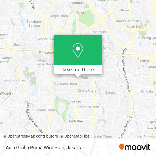 Aula Graha Purna Wira Polri map