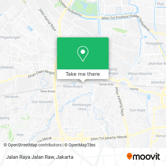 Jalan Raya Jalan Raw map