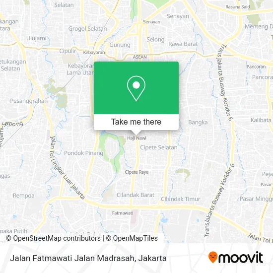 Jalan Fatmawati Jalan Madrasah map