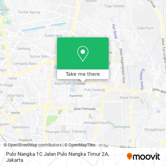 Pulo Nangka 1C Jalan Pulo Nangka Timur 2A map