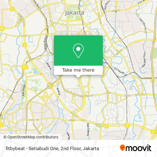 fitbybeat - Setiabudi One, 2nd Floor map