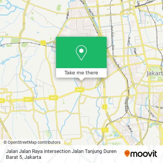 Jalan Jalan Raya intersection Jalan Tanjung Duren Barat 5 map