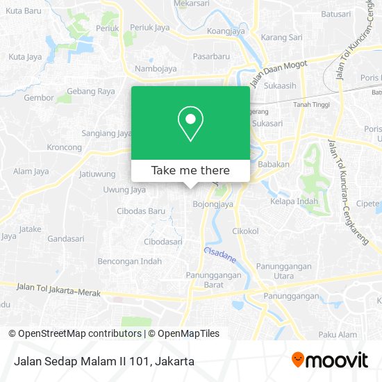 Jalan Sedap Malam II 101 map