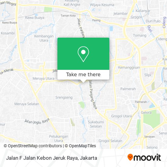 Jalan F Jalan Kebon Jeruk Raya map