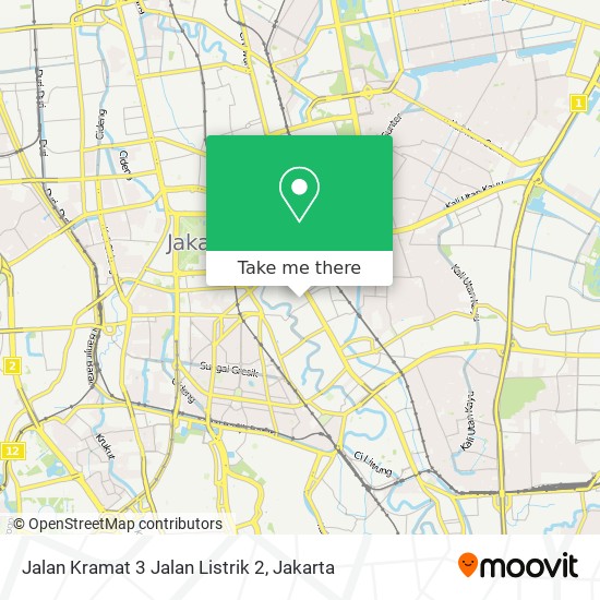 Jalan Kramat 3 Jalan Listrik 2 map