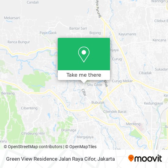 Green View Residence Jalan Raya Cifor map