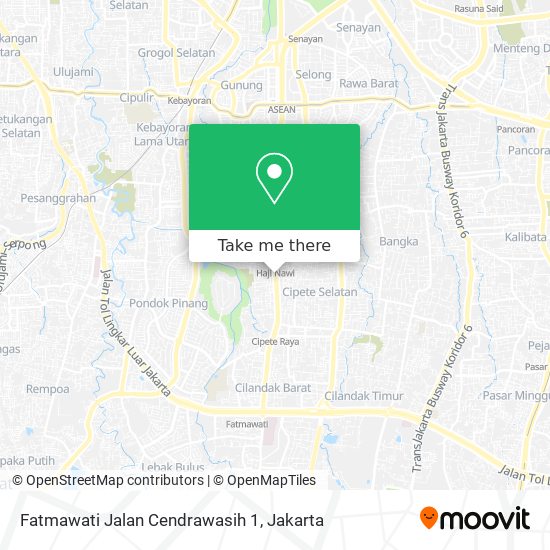 Fatmawati Jalan Cendrawasih 1 map