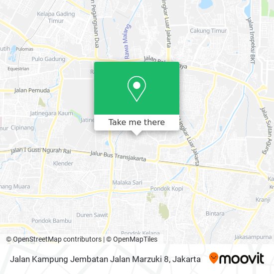 Jalan Kampung Jembatan Jalan Marzuki 8 map