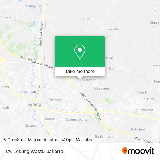 Cv. Lesung Wastu, Jalan Warung Jaud Serang map