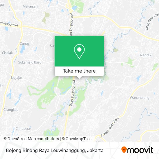 Bojong Binong Raya Leuwinanggung map