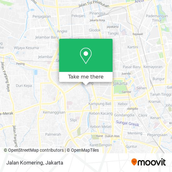 Jalan Komering map