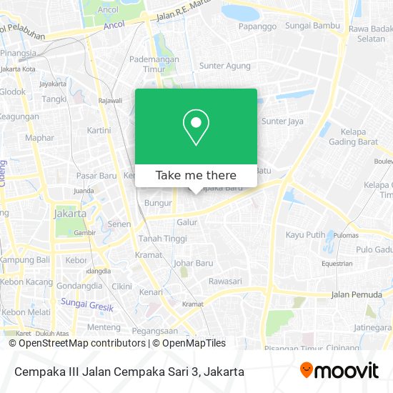 Cempaka III Jalan Cempaka Sari 3 map