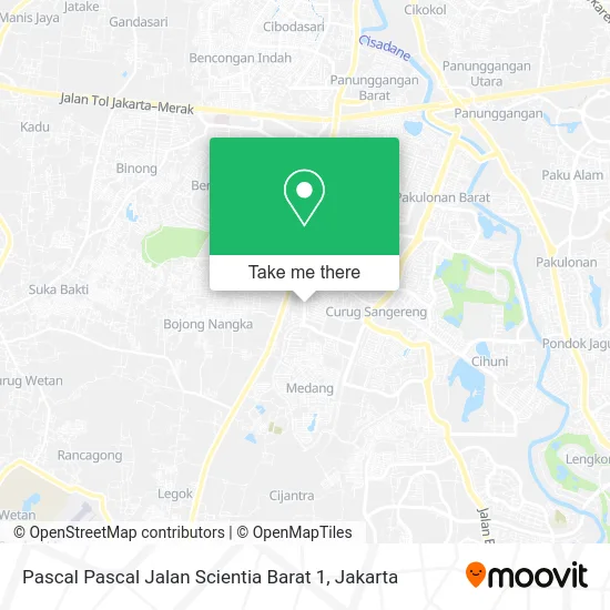 Pascal Pascal Jalan Scientia Barat 1 map