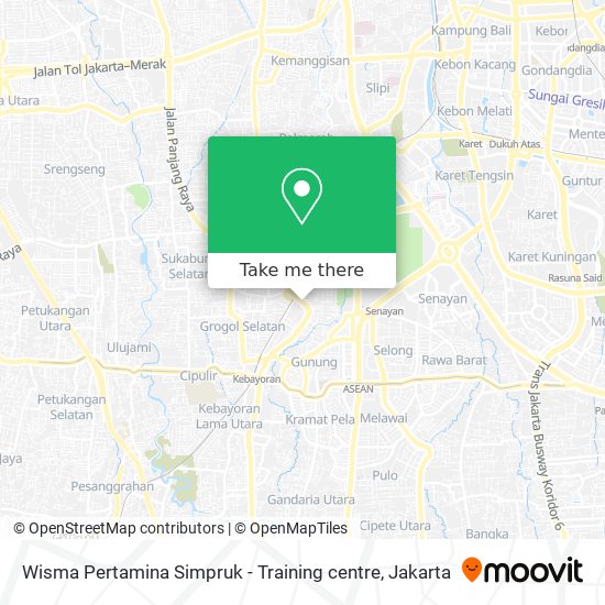 Wisma Pertamina Simpruk - Training centre map