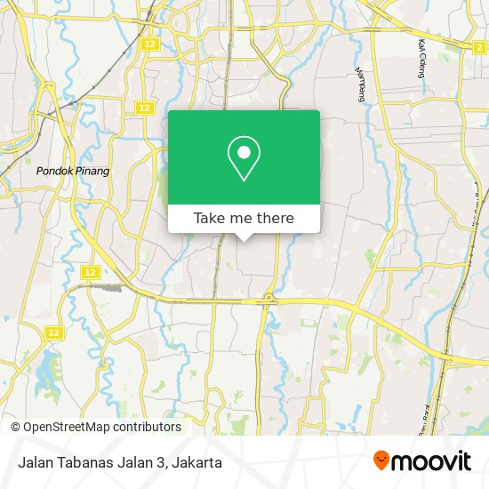 Jalan Tabanas Jalan 3 map