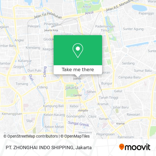 PT. ZHONGHAI INDO SHIPPING map