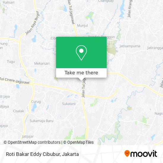 Roti Bakar Eddy Cibubur map