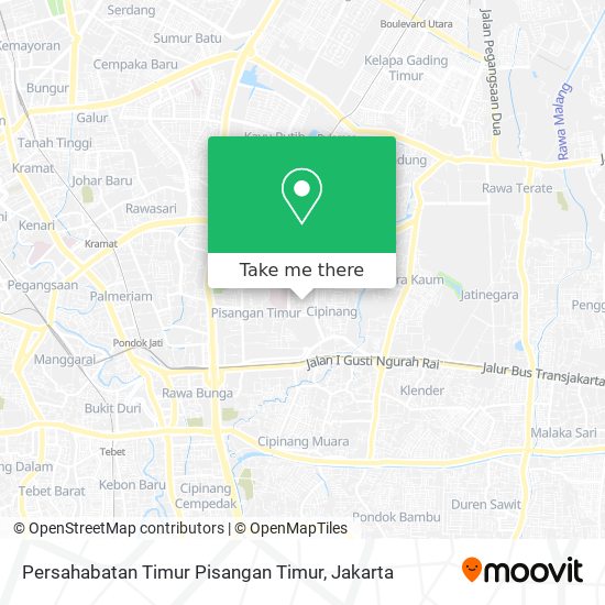 Persahabatan Timur Pisangan Timur map