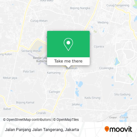 Jalan Panjang Jalan Tangerang map