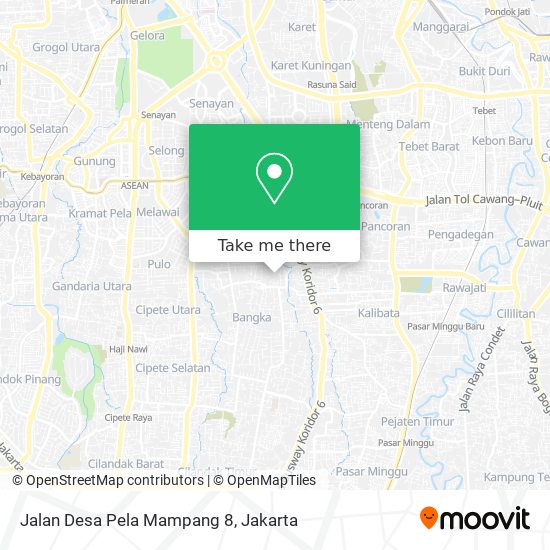 Jalan Desa Pela Mampang 8 map