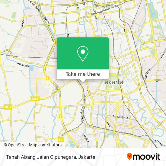 Tanah Abang Jalan Cipunegara map