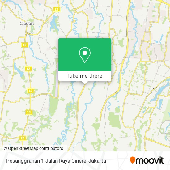 Pesanggrahan 1 Jalan Raya Cinere map