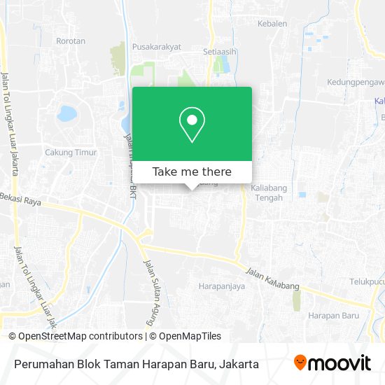 Perumahan Blok Taman Harapan Baru map
