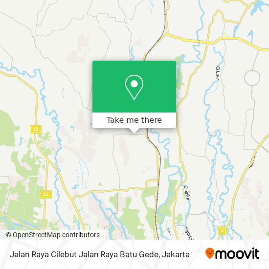 Jalan Raya Cilebut Jalan Raya Batu Gede map