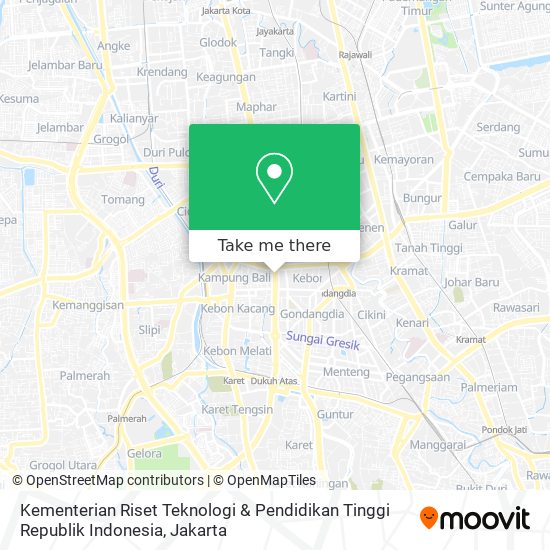 Kementerian Riset Teknologi & Pendidikan Tinggi Republik Indonesia map
