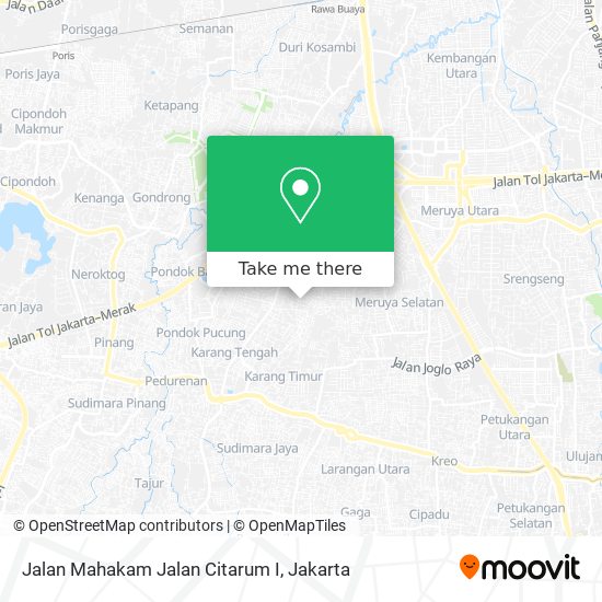 Jalan Mahakam Jalan Citarum I map