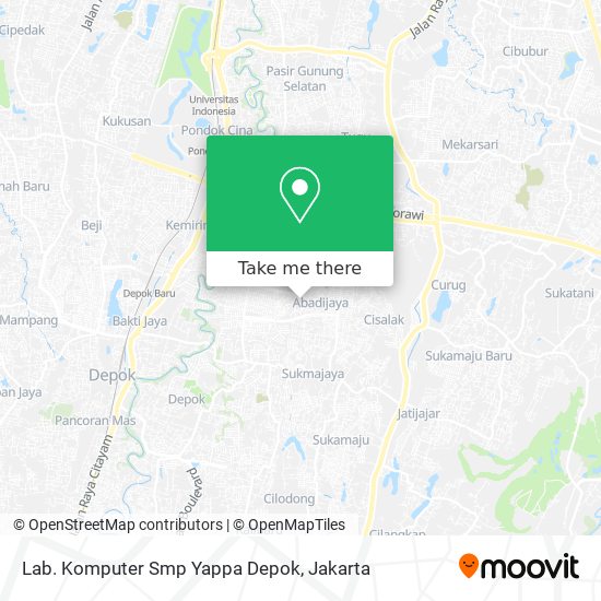 Lab. Komputer Smp Yappa Depok map