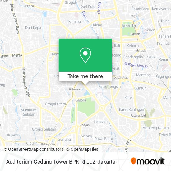 Auditorium Gedung Tower BPK RI Lt.2 map