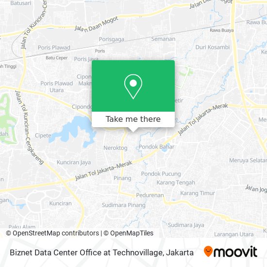 Biznet Data Center Office at Technovillage map