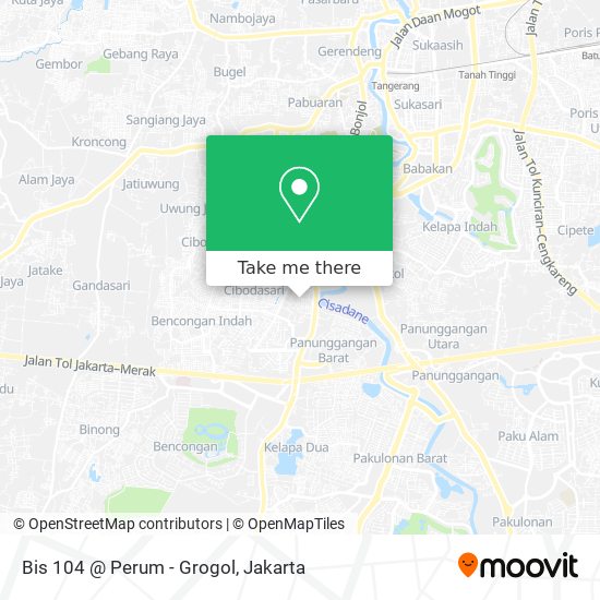 Bis 104 @ Perum - Grogol map