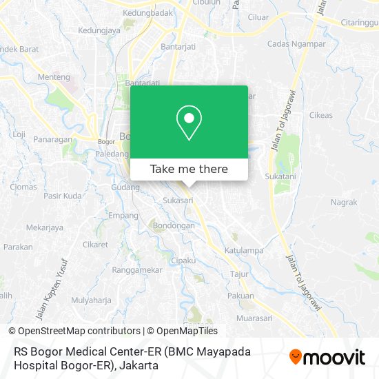 RS Bogor Medical Center-ER (BMC Mayapada Hospital Bogor-ER) map