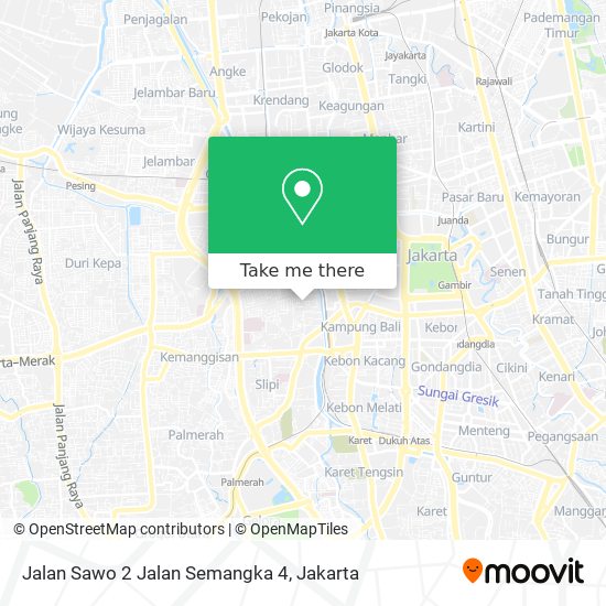 Jalan Sawo 2 Jalan Semangka 4 map