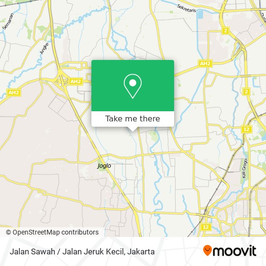 Jalan Sawah / Jalan Jeruk Kecil map