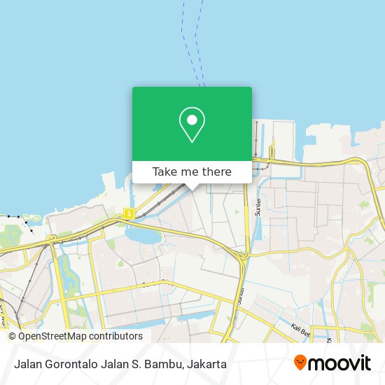 Jalan Gorontalo Jalan S. Bambu map