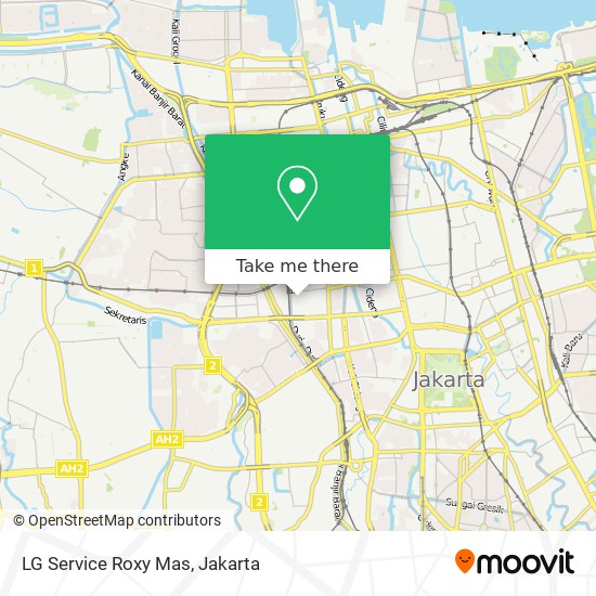 LG Service Roxy Mas map