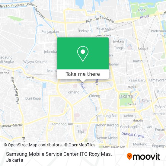 Samsung Mobile Service Center ITC Roxy Mas map