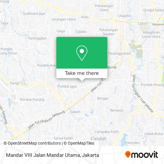 Mandar VIII Jalan Mandar Utama map