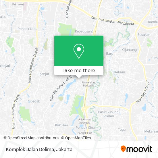 Komplek Jalan Delima map