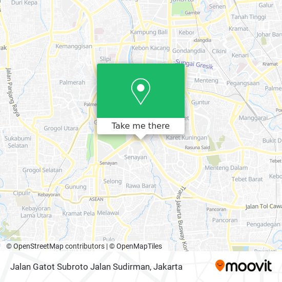 Jalan Gatot Subroto Jalan Sudirman map